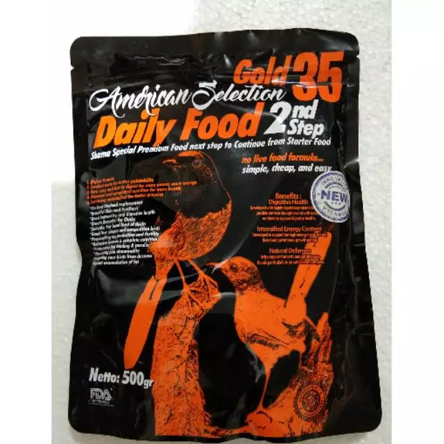 AMERICAN SELECTION AMS STEP 2 500 GRAM DAILY FOOD PAKAN MAKANAN BURUNG MURAI