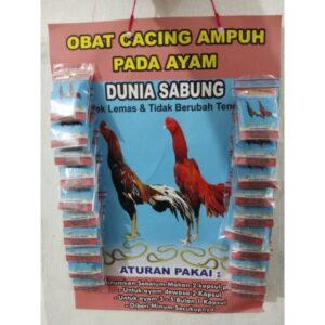 Obat cacing ampuh ayam DUNIA SABUNG