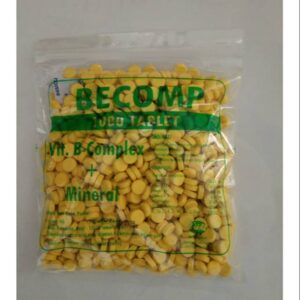 BECOMP vitamin B complex + mineral buat ayam,itik,sapi,kambing,babi isi 1000 tablet