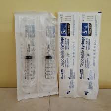 5 ML Spoid Suntikkan Syringe Spuit Disposable Spet Spuit Jarum Hewan