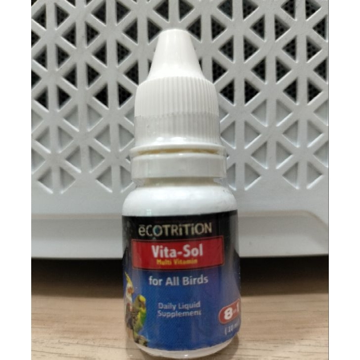 VITASOL DAILY 10 ML ECOTRITION MULTIVITAMIN PENGGACOR HARIAN BURUNG